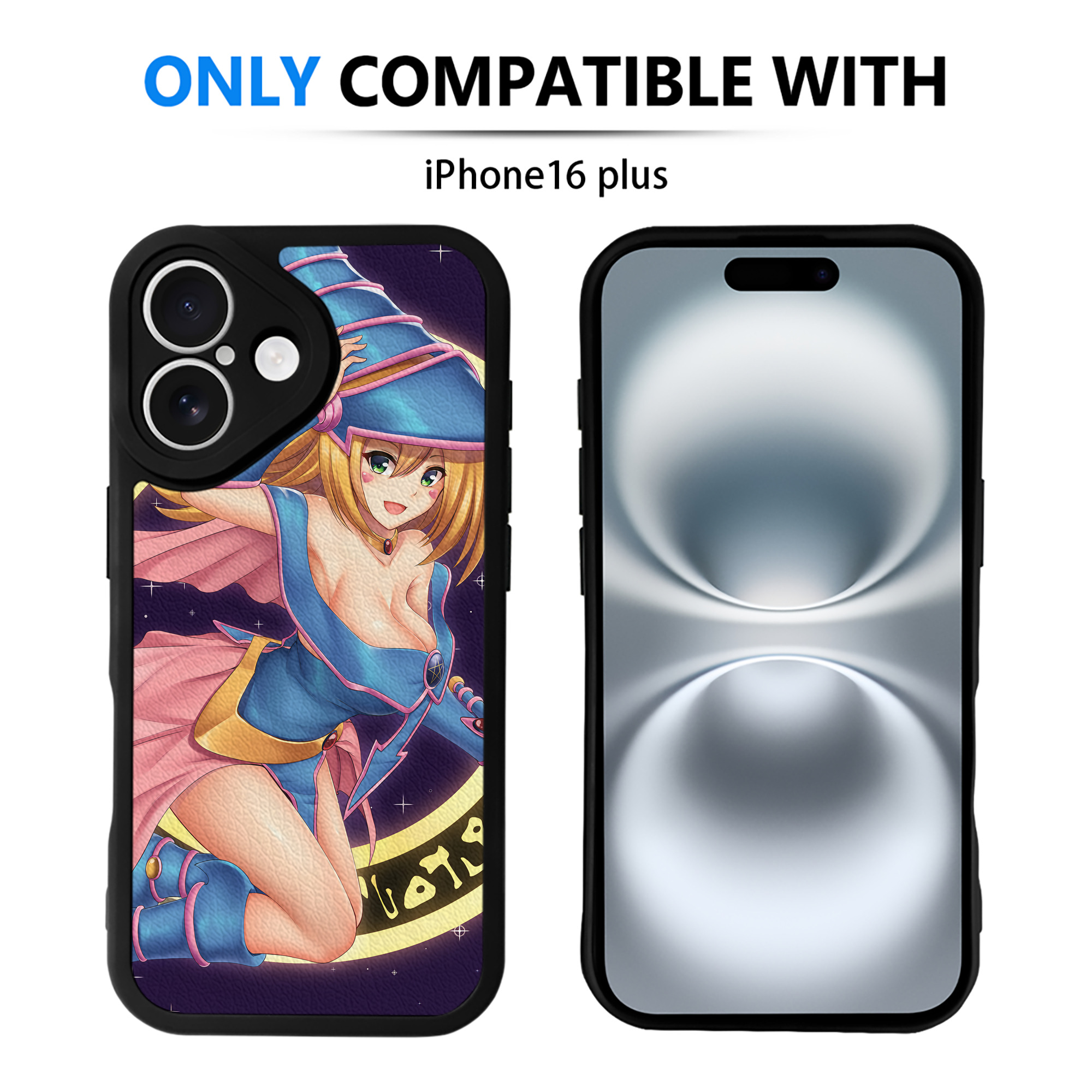 （画像用） 遊☆戯☆王 Yu-Gi-Oh! 【iPhone 16シリーズ対応】シリコンスマホケース（レザー調） 材質：シリコン